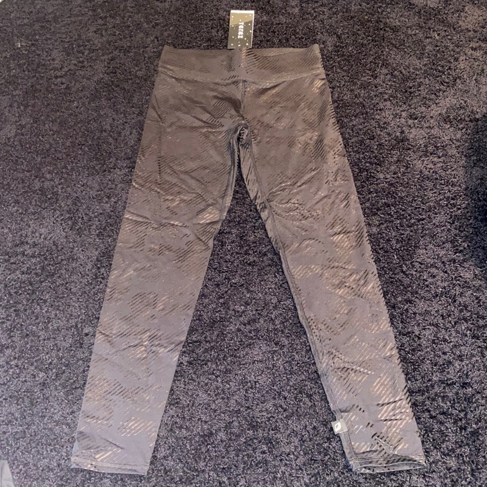 NWT Terez Black Active Leggings